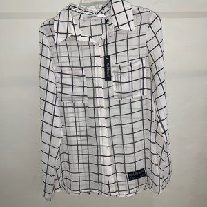 White Checker Blouse 77